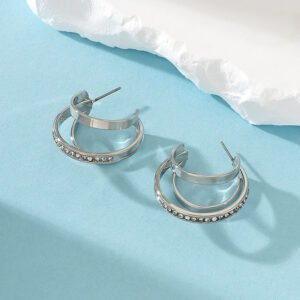 Retro Metal French-style Earrings For Women