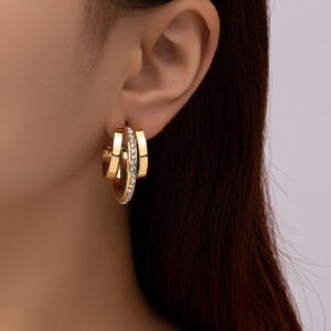 Retro Metal French-style Earrings For Women