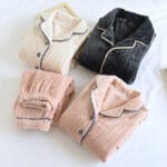 Coral Fleece Thickened, Lined Cozy Pajama Set For Couples