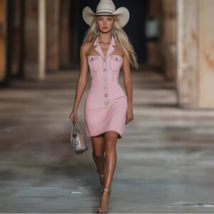 Womens Stylish Off-shoulder Denim Dress