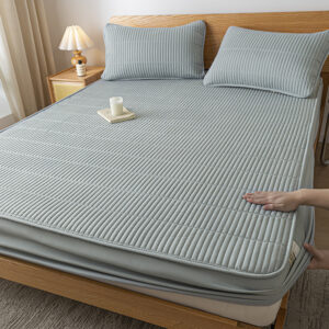 Quilted Waterproof Fitted Sheet For Single Beds Home Use Double Mattress Cover