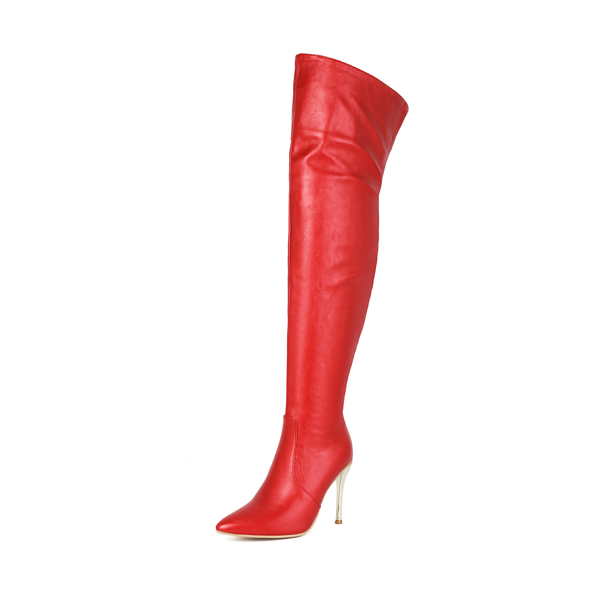 Womens Pointed-toe Stiletto-heeled Over-the-knee Boots - Image 2