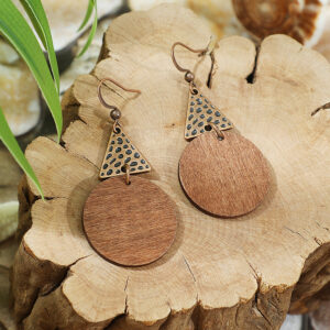 Retro Distressed Bohemian Tribal-Style Earrings