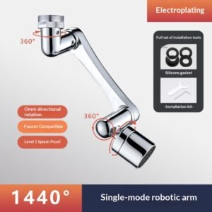 Swivel Aerator With Rotating Mechanical Arm For Faucets