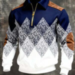 Mens Casual Long-Sleeve 3D Printed Sweatshirt