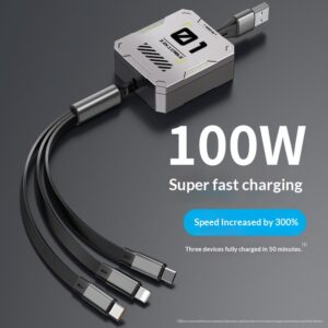 Three-in-one Extension Cable For Smartphones