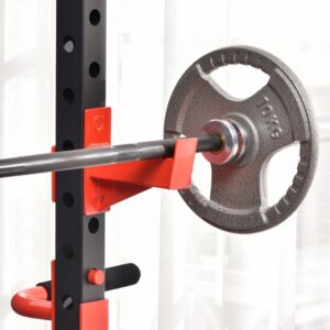 Adjustable Power Tower Dip Station Pull Up Bar Squat Rack Power Cage At Home Workout Equipment, Upper Body Strength Training Equipment