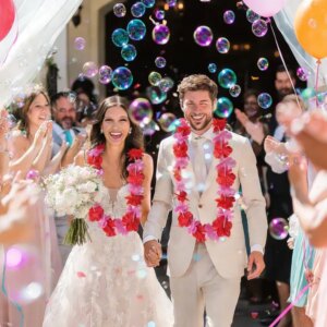 20Pcs Valentine'S Day Flower Leis Garland Necklace -Pink Hawaiian Floral Tropical Flower Garlands, For Wedding Birthday Party Wedding Guest Decoration