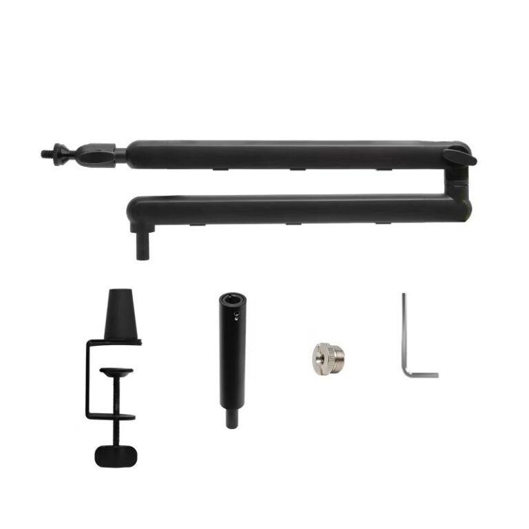 Microphone Boom Stand For Desktop Live Streaming And Karaokeanti-shake Design