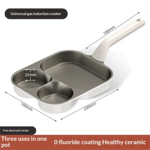 Titanium Ceramic Three-in-one Breakfast Pot
