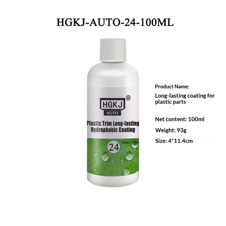 Long-Lasting Hydrophobic Coating For Plastic Accessories