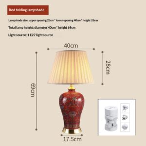 American-style Ceramic Bedside Lamp For The Bedroom New Chinese-style Floor Lamp For The Living Room