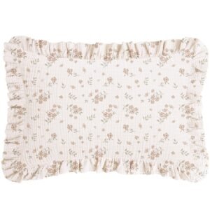 Breathable Cotton Gauze Ruffle Pillowcase For Children