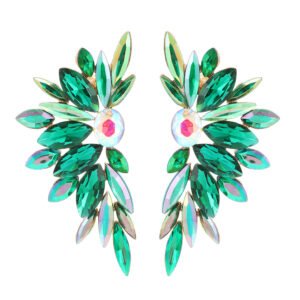 Fashionable Rhinestone Alloy Large Earrings