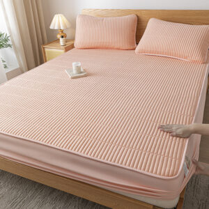 Quilted Waterproof Fitted Sheet For Single Beds Home Use Double Mattress Cover
