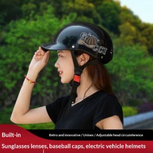 Unisex Half-face Sun-protection Electric Scooter Helmet