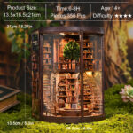 Smart Annual Ring Bookend DIY Cottage 3D Handmade Assembled Book Stand