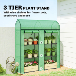 Garden Bed With Mini Greenhouse
