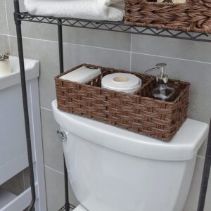 Desktop Bathroom Tissue And Towel Storage Basket Bedroom Cosmetic Organizer