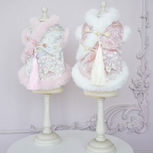 Chinese-style Tasseled Pet Clothing For Fall And Winter