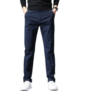 Straight Fit Loose Stretch Men's Casual Pants