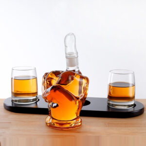 Creative Transparent Glass Bottle For Storing And Infusing Liquor