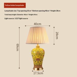 American-style Ceramic Bedside Lamp For The Bedroom New Chinese-style Floor Lamp For The Living Room