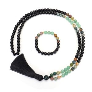 Summer Black Tassel Long Necklace