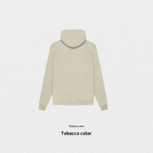 Autumn Winter Fleece-Lined Solid-Color Hoodie