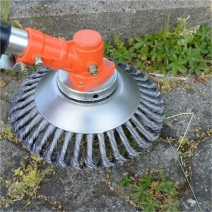 6 8 Grass Strimmer Head Trimmer Brush STEEL Wire Wheel Garden Weed Trimmer