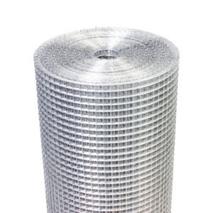 Hardware Cloth 23 Gauge, Hot-dip Galvanized After Welding Chicken Wire Fence Roll Garden Plant Welded Metal Wire Fencing Roll, Rabbit Cages Snake Fence