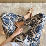 Plus-size Rayon Beach Mosquito-proof Cotton-look Pajama Pants
