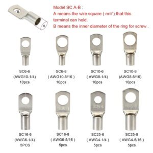 Nose Peephle Copper Terminal SC60PCS+ Pliers Set