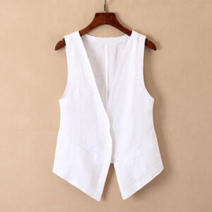Women's Casual Linen Short VestUndershirt