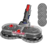 Electric Mop Head Set For V7 V8 V10 V11 V15 Vacuum Cleaner Parts, Mop Attachment With Water Tank, Cleaning Cloth