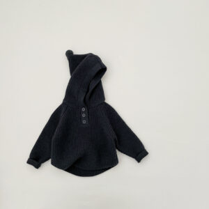 Thickened Hooded Knitted Pullover For Spring And Autumn