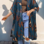 Women's Aztec-print Batwing Cardigan Cloak