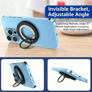 MagSafe Magnetic Phone Holder With Adjustable Silicone Strap, 4000Gs Strong Magnet Gym Shopping Cart Mount, 360 Rotation Stand For Phone & Universal Phones