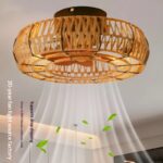 Simple Fan Light, New Style Cotton And Linen