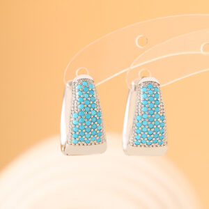 Zircon Copper Irregular Earrings Ear Clips Women