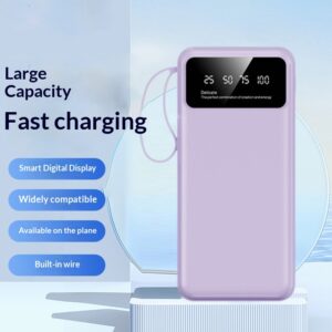 Built-in Cable Multi-port Wired Charging Power Bank