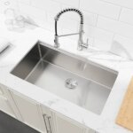 Stainless Steel Kitchen Sink, 30'x19' Single Bowl, Undermount Handmade Sink In Brushed, With Cutting Board, Colander-Unable Ship Weekends, TK And TEMU Only For Pickup