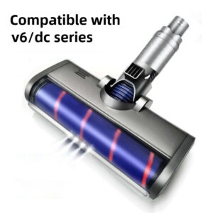 Replacement Turbo Brush For V6 / DC62 / V6 Series Vacuum Cleaners - Compatible Cleaning Head For Hard Floors & Carpets | Rotating Brush Roll For Thorough Dust Removal