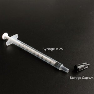 25pcs Luer Slip Tip 1ml Syringes With Caps Are Great For Pet Feeding, Glue, Hobby Crafts, Measurement, And Liquid Refill, But Not For Professional Medical Use