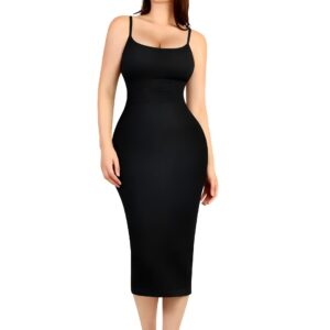 Modal Spaghetti-strap Adjustable Backless Dress