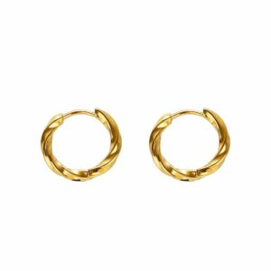 High-end Elegant Twisted Rope-style Hoop Earrings That Wont Fade