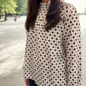 Long Sleeve Ruffle Blouse Women's Shirt