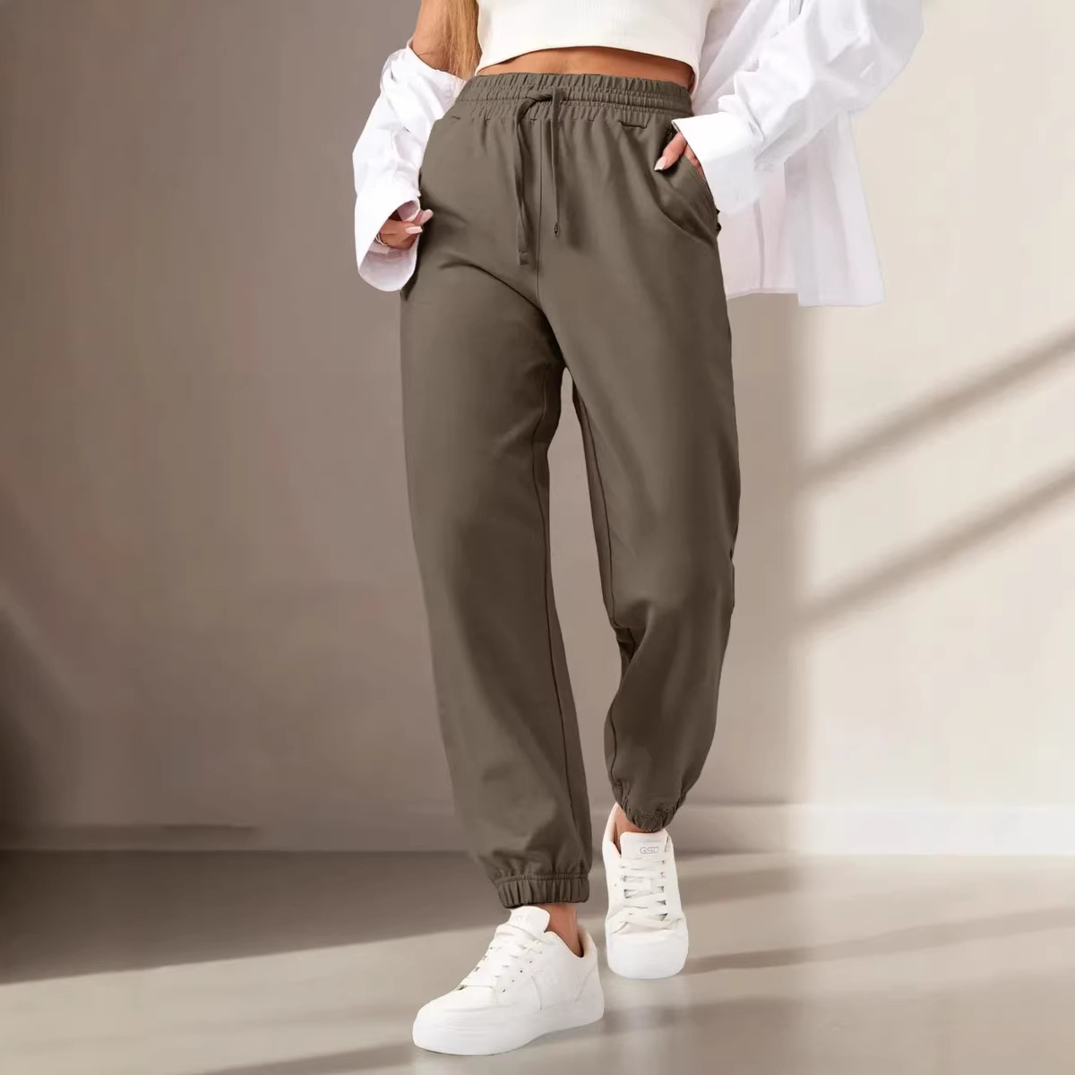 Women's Casual Harem Jogger Sweat Pants - Image 3