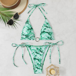 Fresh Sweet And Stylish Two-Piece Swimsuit Thong Bikini