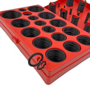 419 Pieces Of O-ring, Nitrile Rubber Ring, Plastic Box Gasket